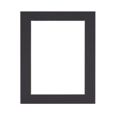 11x14 Mat for 12x16 Frame - Black Precut Mat Board 11x14 Photo Matte Made to Fit a 12x16 Picture Frame, Premium Matboard for Family Photos, Show Kits, Art, Picture Framing, Acid-Free - Pack of 1 Mat