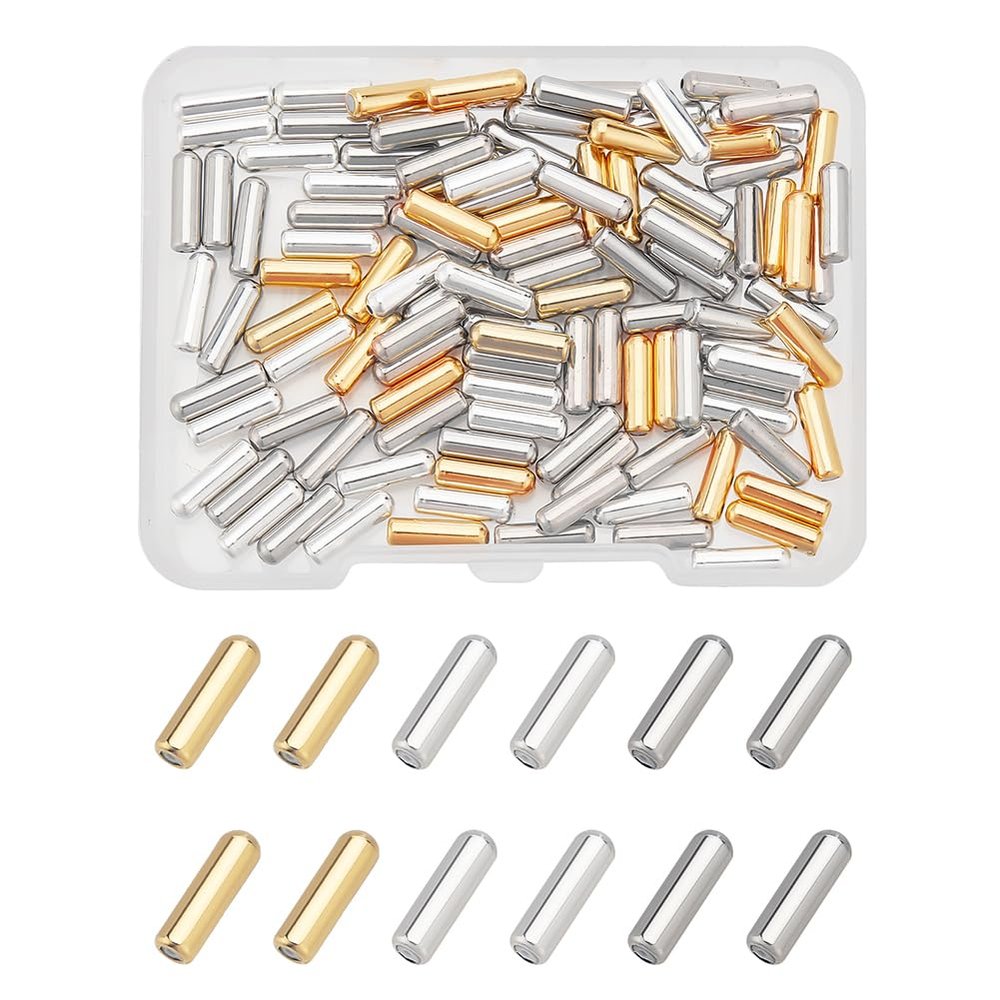 NBEADS 90 Pcs 3 Color Brass Lapel Stick Pin End Caps, Locking Clasp Rubber Stopper Stern for Metal Brooch Pin