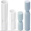 LSLEVA 2 Pack Cylindrical Tall Pillar Silicone Molds, DIY Ribbed Twist Molds for Candle Making, Geometric Abstract Decorative Striped Aroma Gypsum Molds for Home Decor Art Crafts view 1