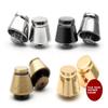 CRAFTMEMORE 14mm Purse Feet Screw Back Studs Decorative Cone Rivet for Bags Leathercraft 6 Pack N109 (Brushed Brass) view 3