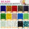 ZHFMLY 1180PCS 6mm Clear Glass Beads with Spacers & String - Transparent Crystal Smooth Loose Beads-Bulk Supplies for Adult Jewelry Making, Bracelet and Necklace Crafting view 2