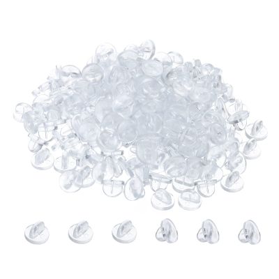 PATIKIL Rubber Pin Backs, 200 Pack Lapel Pin Backing Locking Pin Keepers Brooch Holder for Uniform Badge Hat Tie, Transparent