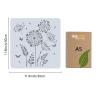 GORGECRAFT 12x12 Inch Dandelion Stencil Leaves Plant Templates Large Reusable Plastic Square Stencils Sign for Painting on Wood Wall Scrapbook Card Floor Tile DIY Home Decor Crafts view 2