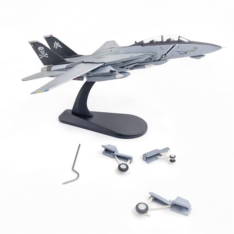 F14 US Navy Grumman Tomcat VF-103 Fighter 1/100 Diecast Aircraft Model Jolly Rogers (F-14B)