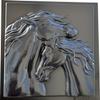 SvitMolds Mold DIY Panno Panel Bas-Relief Nice Horse's Heart Head Concrete Plaque Moulds Decor Wall D82 view 1