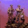 1/35 WWII British Soldier Resin Model Kit Miniature Resin Model Parts // yi7v-2 (2 People) (unassembled and unpainted) view 1