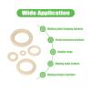 100 PCS Unfinished Natural Wooden Rings for Crafts, Wood Rings for DIY, Pendant Connectors, Jewelry Making, Macrame Supplies view 2