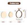 Jetec 20 Pieces Mini Embroidery Hoops Wooden Small Tiny Embroidery Hoops Adjustable Circle Cross Stitch Ring Bulk for Home Ornaments Art Craft Handy Sewing(Classic) view 2
