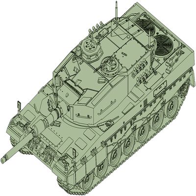 Trumpeter 1:72 - German Leopard 2a4 MBT