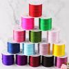 HZLXF1 1MM Black Nylon Satin Silk Knot Cord Thread Necklace Macrame String Jewelry Findings Beading Rope (Color : 20Meters Roll) view 3