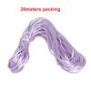 HZLXF1 2mm X 20m Coffee Red Color Satin Cord Braided String Jewelry Findings Beading Rope view 3