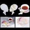 EXCEART 1pc Reusable Mold Coaster Mould DIY Silicone Cup Pad Mold for Women's Headshot view 4