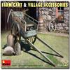MiniArt MIN35657 1:35-Farm Cart with Village Accessories Scale Model kit view 1