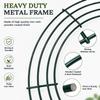6 Pack Metal Wreath Frame - 18 Inch Wreath Form with 6 Pcs Adhesive Hooks and 38 Yard 22 Gauge Paddle Wire view 4