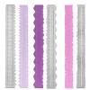 3 Pieces 8.4 Inches Metal Irregular Edges Ruler Deckle Edges Ruler Measuring Embossing Cutting Dies Paper Tearing Ruler for Card Making Scrapbooking Craft Decor School Office DIY Tools Cutting Dies view 1