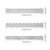 3 Pieces 8.4 Inches Metal Irregular Edges Ruler Deckle Edges Ruler Measuring Embossing Cutting Dies Paper Tearing Ruler for Card Making Scrapbooking Craft Decor School Office DIY Tools Cutting Dies view 2