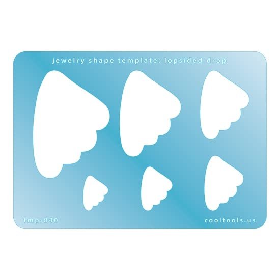 Jewelry Shape Template - Lopsided Drop
