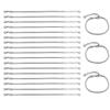 YIQIFLY 20 Pieces Stainless Steel Charm Bracelet Chain Adjustable with Heart Shape Extender Chain DIY Jewelry Chains for Women Jewelry Making (01) view 1
