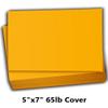 Hamilco Colored Scrapbook Cardstock Paper 5x7 Card Stock Paper 65 lb Cover 100 Pack (Sun Gold) view 2