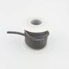 Glory Qin 3 Yards Round Folded Bolo Braided Genuine Leather Cord for Making Bracelet & Jewelry (Gray, 4mm) view 3