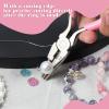 SPEEDWOX 5 Inch Concave Round Nose Pliers with Cutter, Mini Precision Jewelry Making Pliers for DIY Hobby Projects view 2