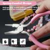 SPEEDWOX 5 Inch Concave Round Nose Pliers with Cutter, Mini Precision Jewelry Making Pliers for DIY Hobby Projects view 4