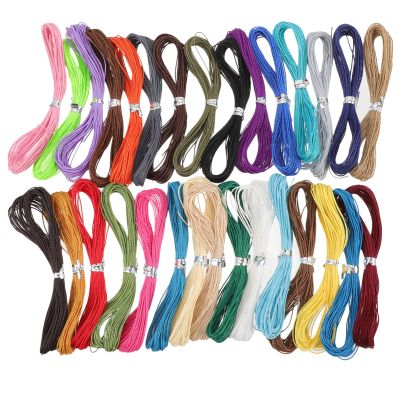 30pcs Waxed Cord for Jewelry Making Craft Thread for Bracelets Necklaces Anklets and More Versatile Wax Cord for Creative Projects
