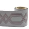 3.8 Yards Spool 2.7" Gray Dark Poudre Geometric Drapery Trim Jacquard Ribbon for Your Drapes Curtains Drapery Banding Trim Tape V3 178 view 2