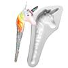 9.75"X 4" Deep 1.5" Unicorn Icicle Mold Glass Fusing view 1