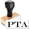 PTA Rubber Stamp, Medical Stamps, Wooden Handle Rubber Stamp, Uses Stamp Pad, Imprint Size Approx 1/2" x 1-1/2", Laser Engraved, USA Made view 2