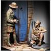 Royal Model RM951 1/35 WWII German Army African Army Soldier Two DAK Soldier Taking Lunch 2 Piece Resin Kit view 1
