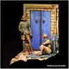 Royal Model RM951 1/35 WWII German Army African Army Soldier Two DAK Soldier Taking Lunch 2 Piece Resin Kit view 3