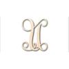 Unfinished Wood Monogram U Shape Craft up to 46" DIY 6" / 1/2" view 1
