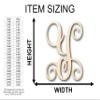 Unfinished Wood Monogram Y Shape Craft up to 46" DIY 7" / 1/2" view 2