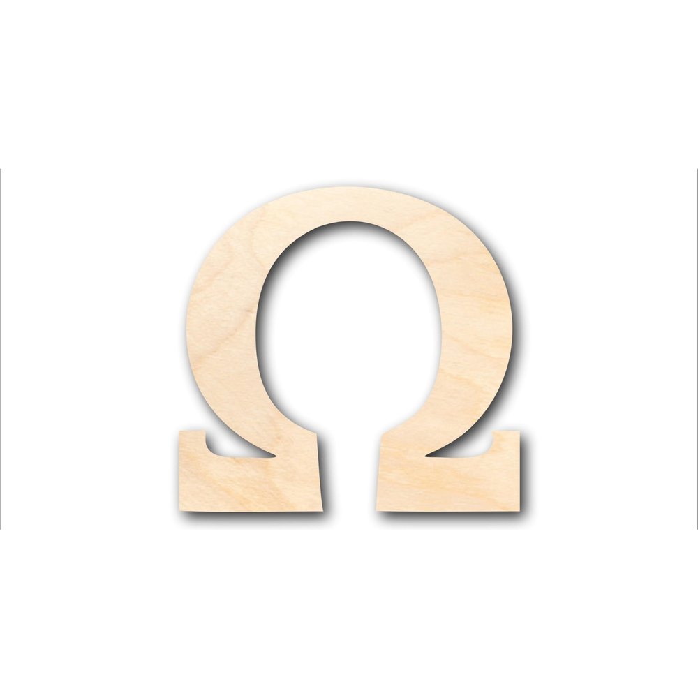 Unfinished Wood Bold Omega Shape Craft up to 46" DIY 12" / 1/8"