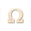 Unfinished Wood Bold Omega Shape Craft up to 46" DIY 12" / 1/8" view 1