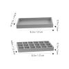 Healifty Bead Board Jewelry Design Tray 18-Grid Flocked Beading Organizer for Diy Crafting Beads Bracelets Necklaces Storage Tool 8.26X4.80X0.78 Inches view 4