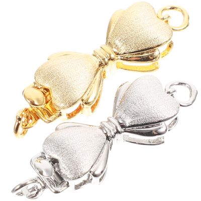 Healifty 2pcs Necklace Clasps Easy to Install Metal Jewelry Connectors for Bracelets and Necklaces Clasp Lightweight and for Use