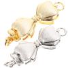 Healifty 2pcs Necklace Clasps Easy to Install Metal Jewelry Connectors for Bracelets and Necklaces Clasp Lightweight and for Use view 1