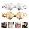 Healifty 2pcs Necklace Clasps Easy to Install Metal Jewelry Connectors for Bracelets and Necklaces Clasp Lightweight and for Use view 4