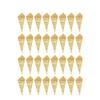 Diy Kraft Paper Cones 100Pcs Music Note Pattern Flower Holder Candy Boxes with Ropes and Stickers 5.90X5.90In Wedding Party Favor Craft Cones for Celebrations view 1