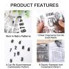 34Pcs Clear Retro Rubber Stamp for DIY Crafts Special Delivery Stamp Vintage Post Ticket Stamps Transparent Silicone Journal Stamps for Card Making DIY Scrapbooking - 4 Themes view 3