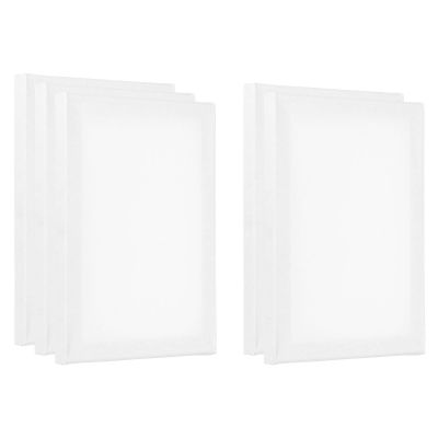 PATIKIL Paint Canvases Panel for Painting, 5 Pack 7x9 Inch Rectangle Wood Frame Stretched Blank Art Board Panels for Acrylic, Oil, Tempera Painting, White