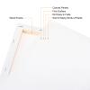 PATIKIL Paint Canvases Panel for Painting, 5 Pack 7x9 Inch Rectangle Wood Frame Stretched Blank Art Board Panels for Acrylic, Oil, Tempera Painting, White view 4