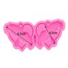 103 Pcs Heart Earring Resin Molds Kit 3 Pair Silicone Resin Jewelry Molds Epoxy Resin Casting Molds for Women Earrings Crafts Heart with Hole Resin Silicone Molds for Earring Pendant view 2