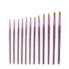 KANDUO 12 Pcs/Set Nylon Hair Watercolor Paint Brushes Different Shape Round Plain Tip Gouache Painting Brush Set Art Supplies Painting Brush (Color : A) view 1