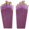 KANDUO 12 Pcs/Set Nylon Hair Watercolor Paint Brushes Different Shape Round Plain Tip Gouache Painting Brush Set Art Supplies Painting Brush (Color : A) view 3