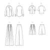Simplicity Misses' Button Down Shirt, Pants and Shorts Sewing Pattern Kit, Design Code S9715, Sizes 8-10-12-14-16 view 2