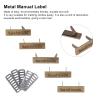 5pcs Metal Handmade Tag, Hand Made Labels for Leather Handbags Clothes Jeans Shoes, DIY Craft Accessories view 4