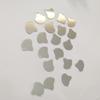 100pcs of Shell Mosaic Tiles Shape ,Glass Mirror Pieces for DIY Crafts Home Decoration,Mirror Embellishments (Silver Mirror) view 1